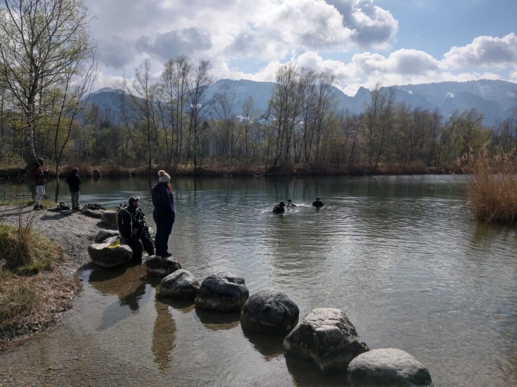 Tauchen im Alten Rhein