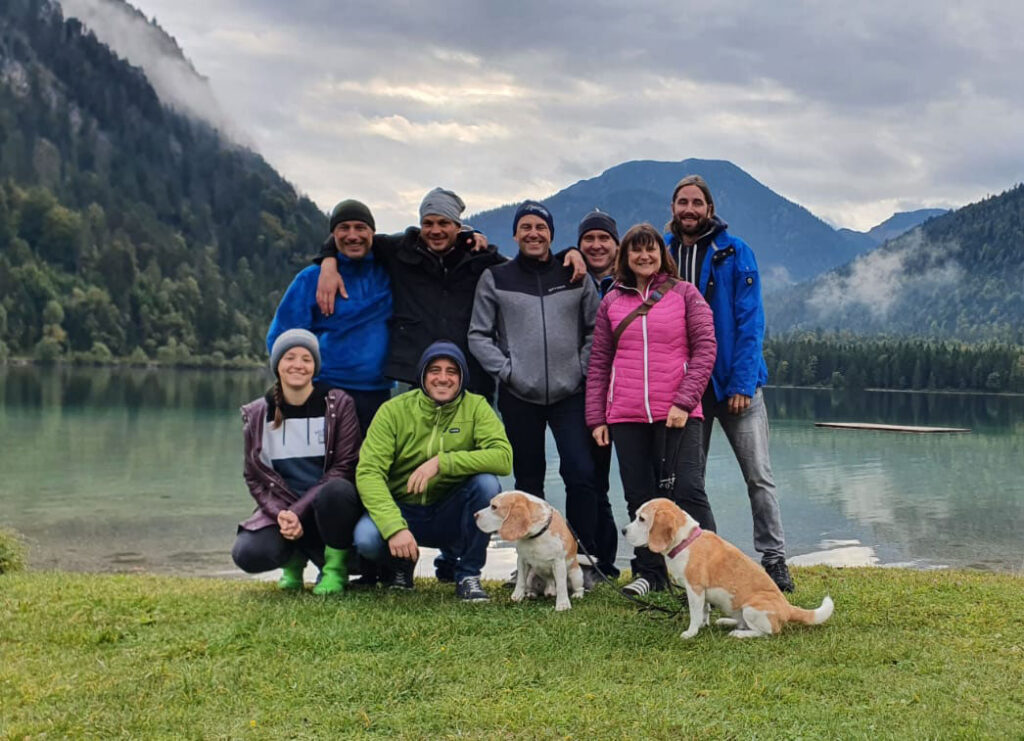 Gruppenfoto vor Plansee