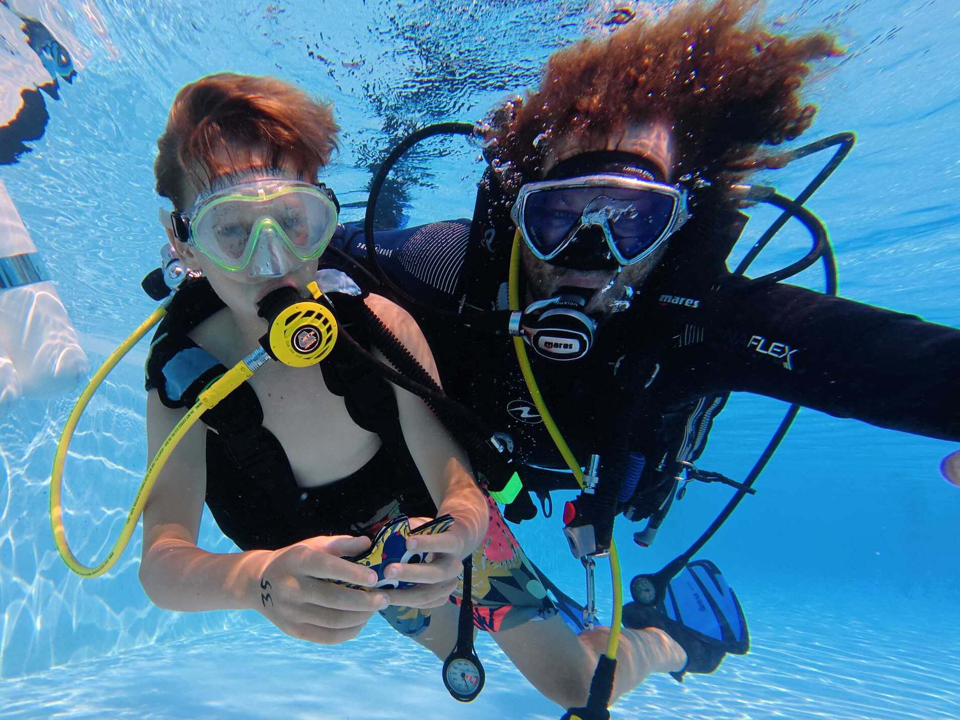 Schnuppertauchen mit Kind und Tauchprofi